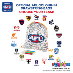 AFL Colour-In Drawstring Bag - Choose Your Team!