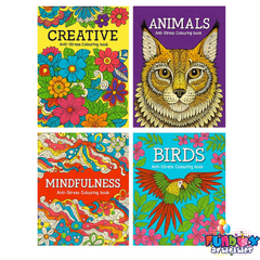 Adult 144-Page Colouring Activity Books - (Bulk - 24 units)