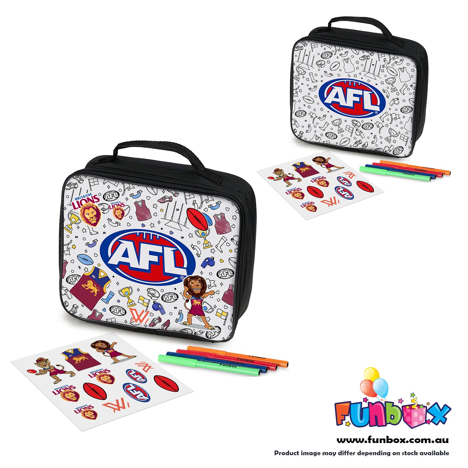 AFL Colour-In Lunch Box - Choose Your Team!