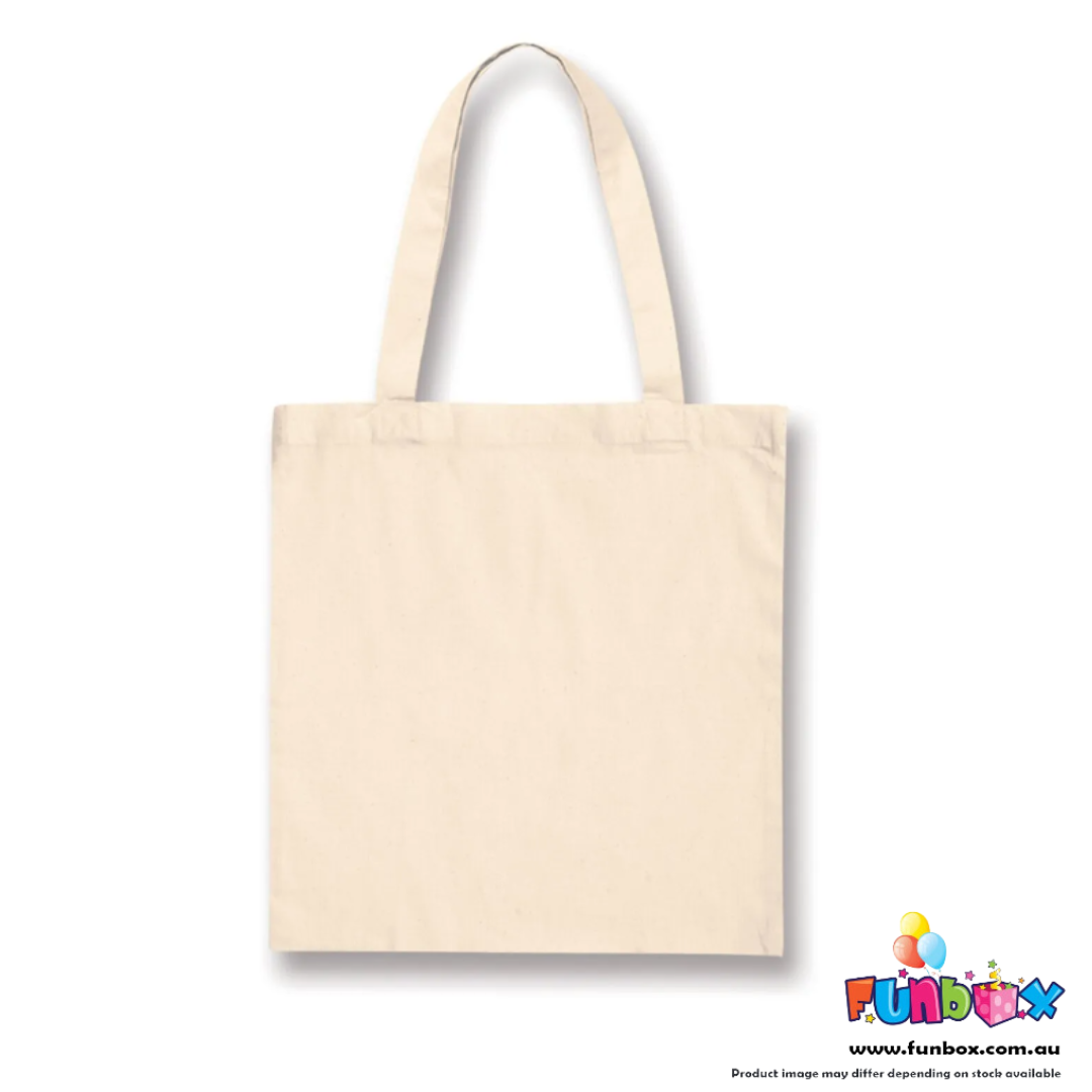 Canvas Tote Bag Cotton Blend With Paint Sticks