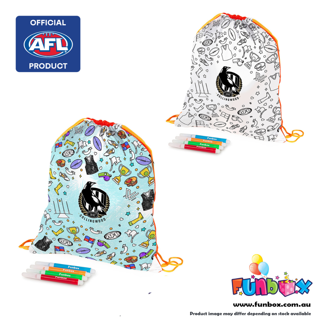 AFL Colour-In Drawstring Bag - Choose Your Team!