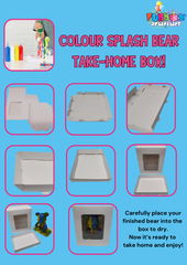Colour Splash Bear Money Box Kit