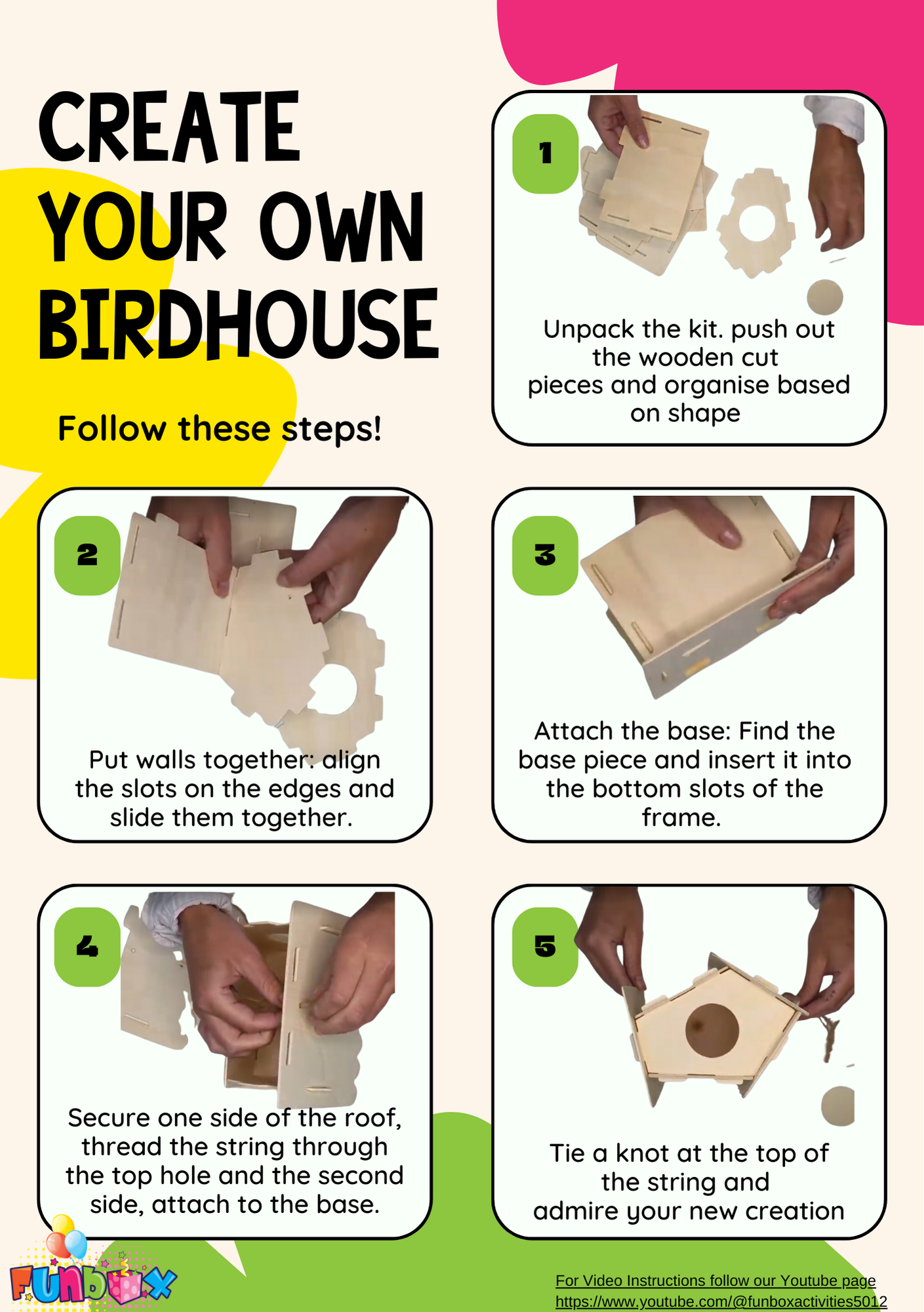 DIY Wooden Birdhouse Kit