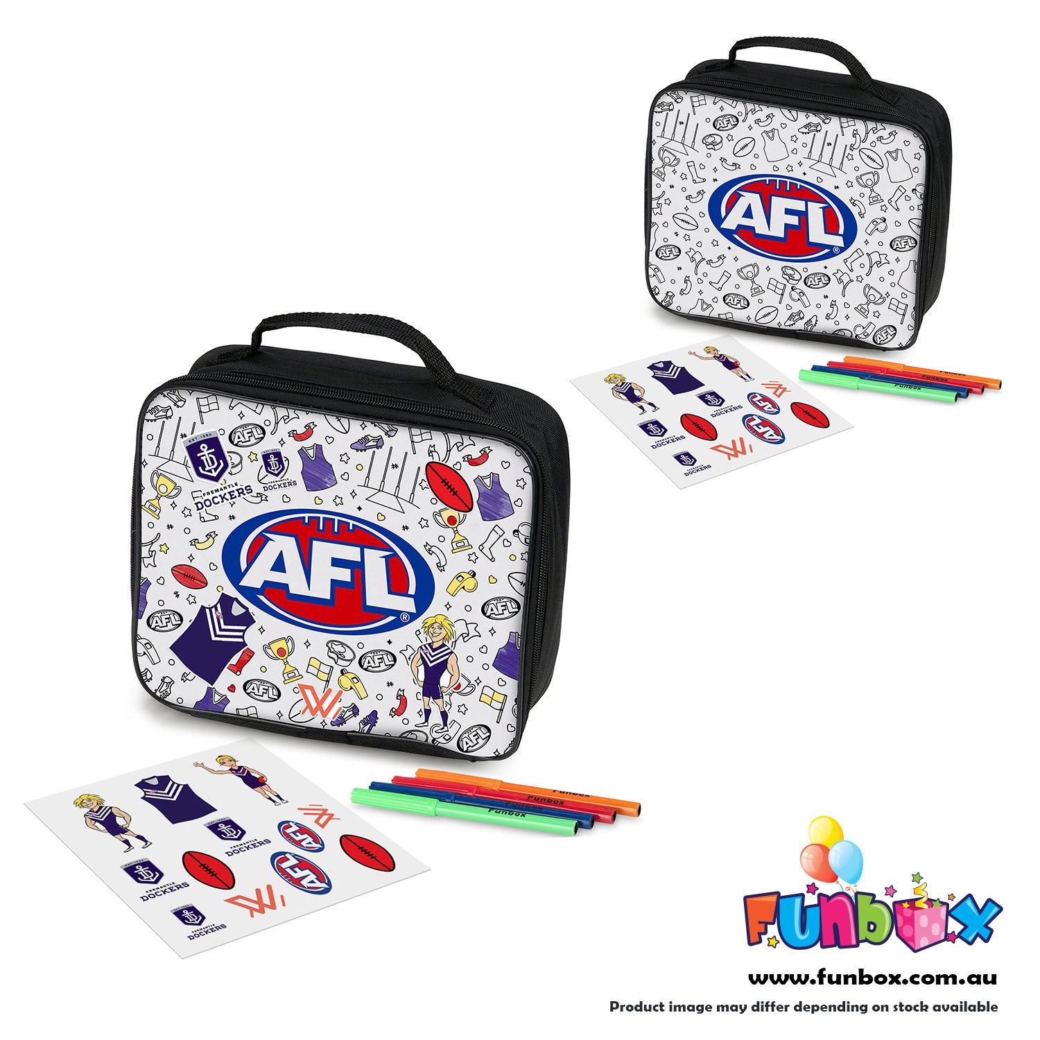 AFL Colour-In Lunch Box - Choose Your Team!