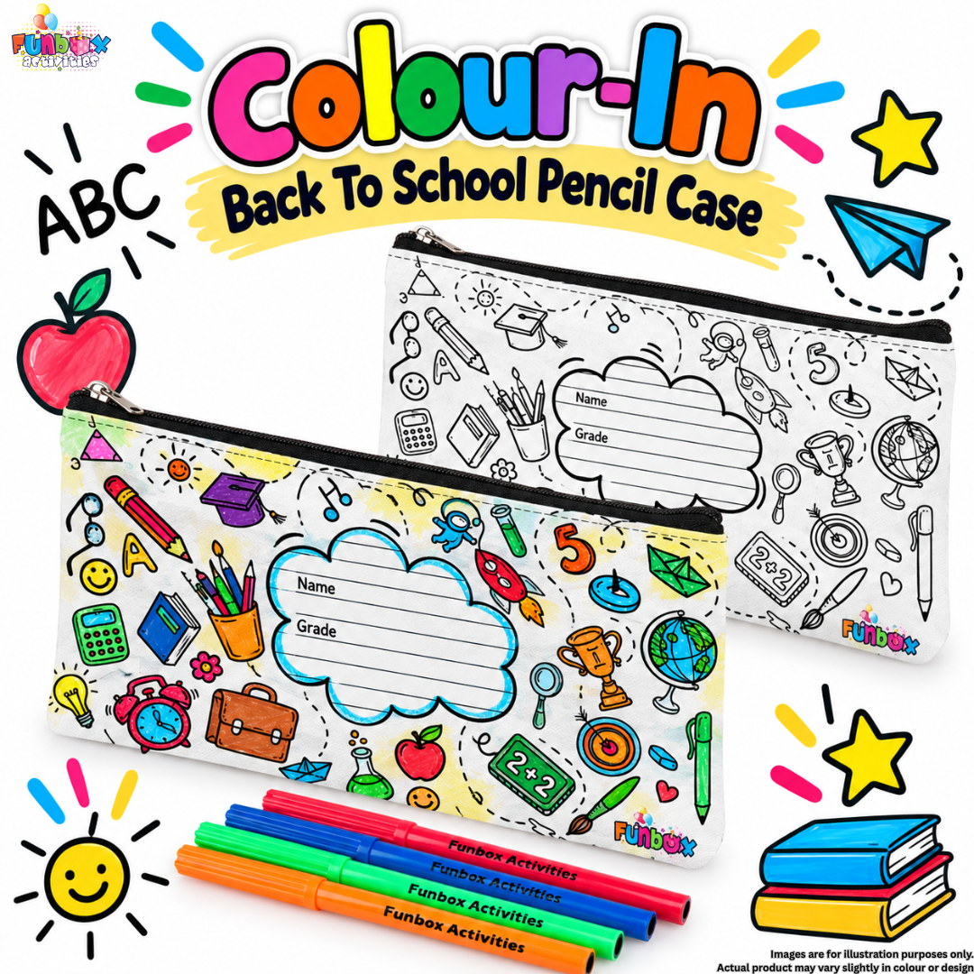 Colour-In Back To School Pencil Case