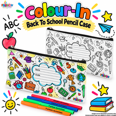 Colour-In Back To School Pencil Case