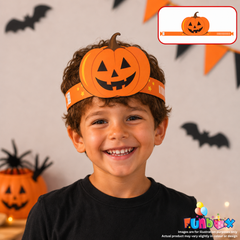 Halloween Pumpkin Crown Headband