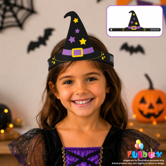 Halloween Witch Hat Crown Headband