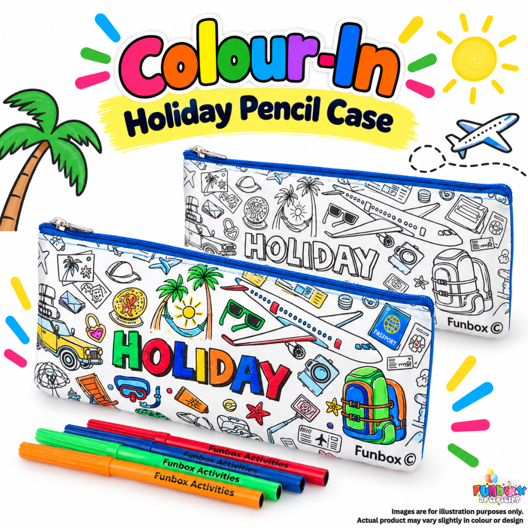 Colour-In Holiday Pencil Case