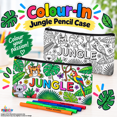 Colour-In Jungle Pencil Case