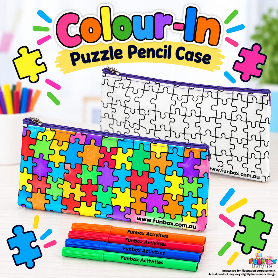 Colour-In Puzzle Pencil Case