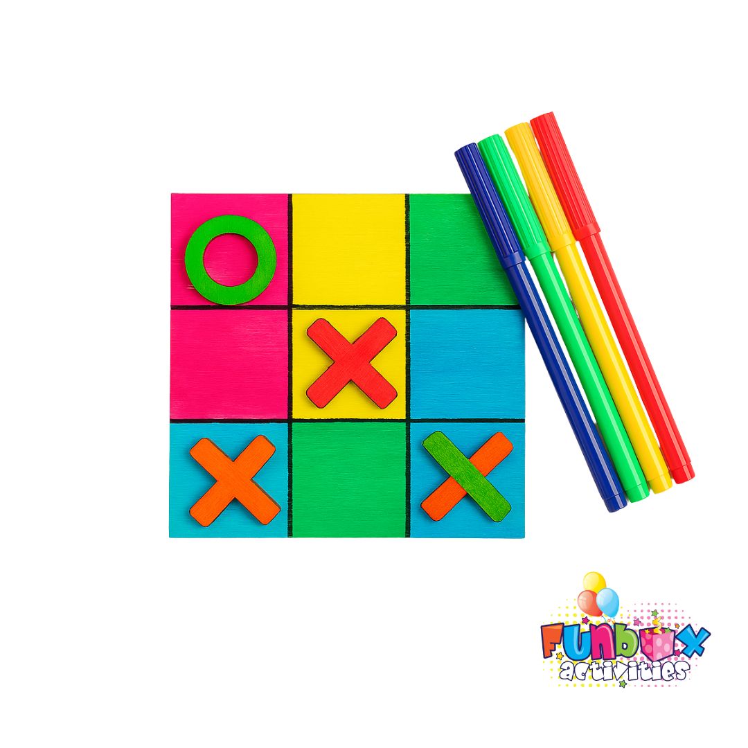 Wooden Diy Tic Tac Toe Game