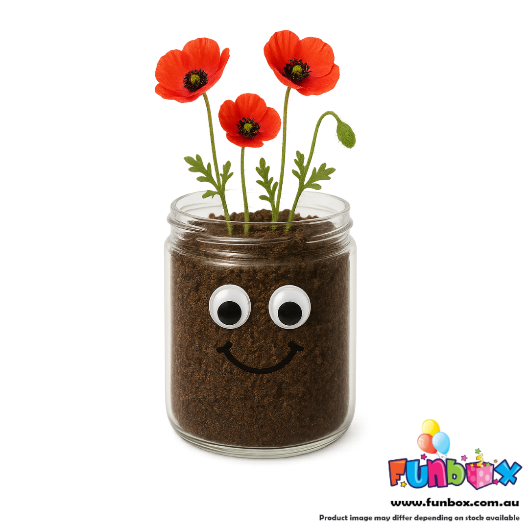 DIY Poppy Head Jar Planting Kit