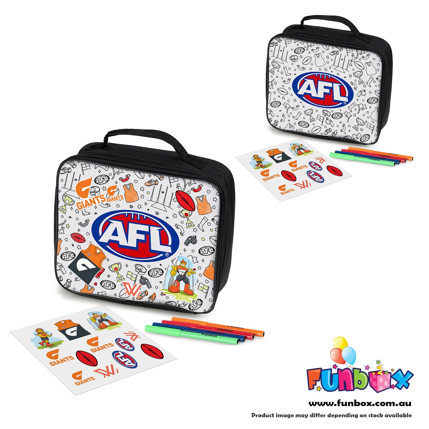 AFL Colour-In Lunch Box - Choose Your Team!
