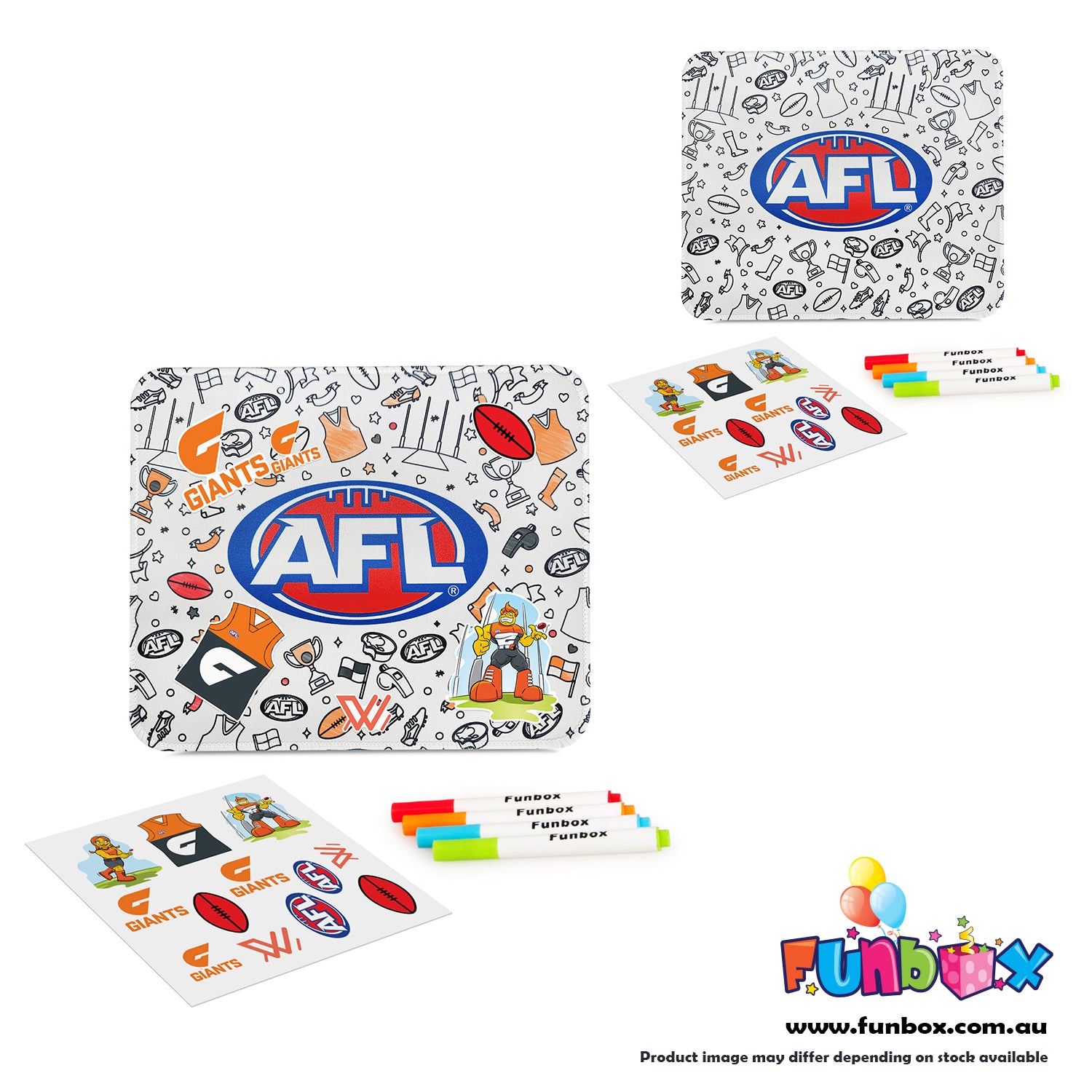 AFL Colour-In Mouse Pad - Choose Your Team!