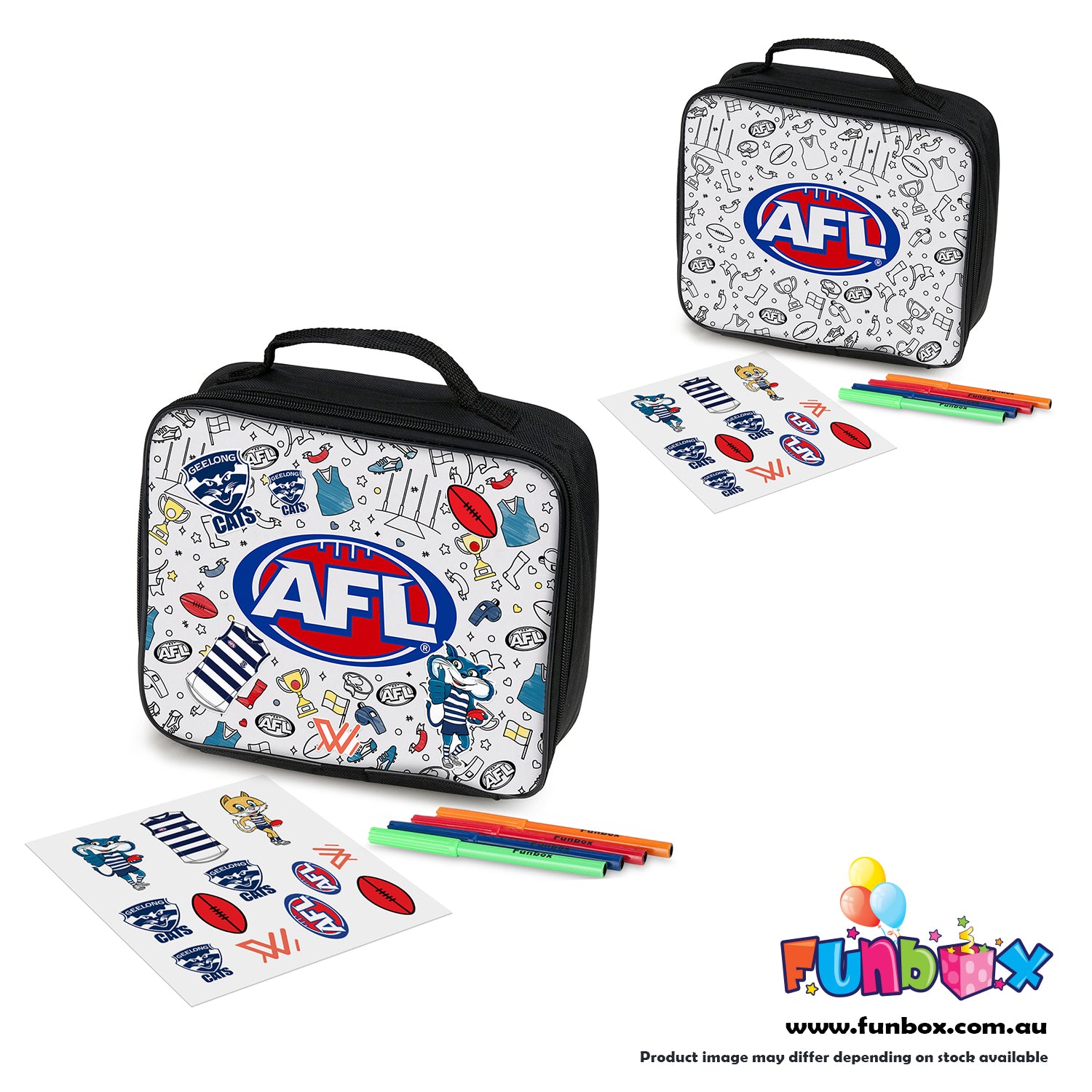 AFL Colour-In Lunch Box - Choose Your Team!