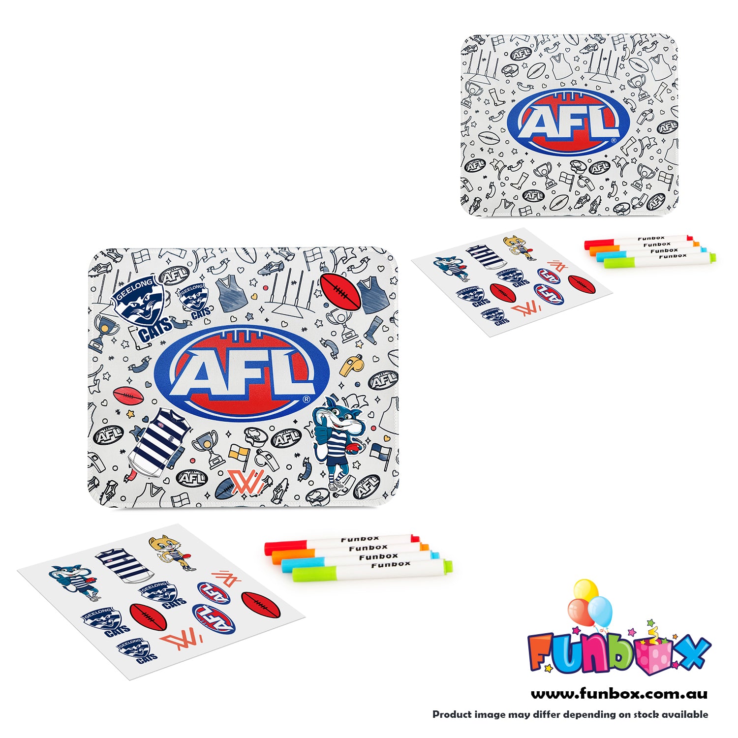 AFL Colour-In Mouse Pad - Choose Your Team!