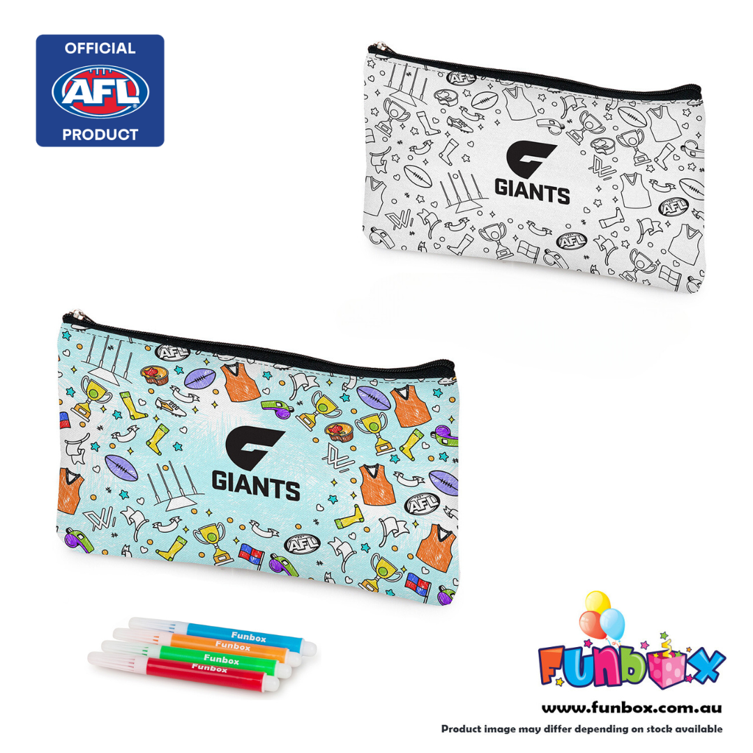 AFL Colour-In Pencil Case - Choose Your Team!