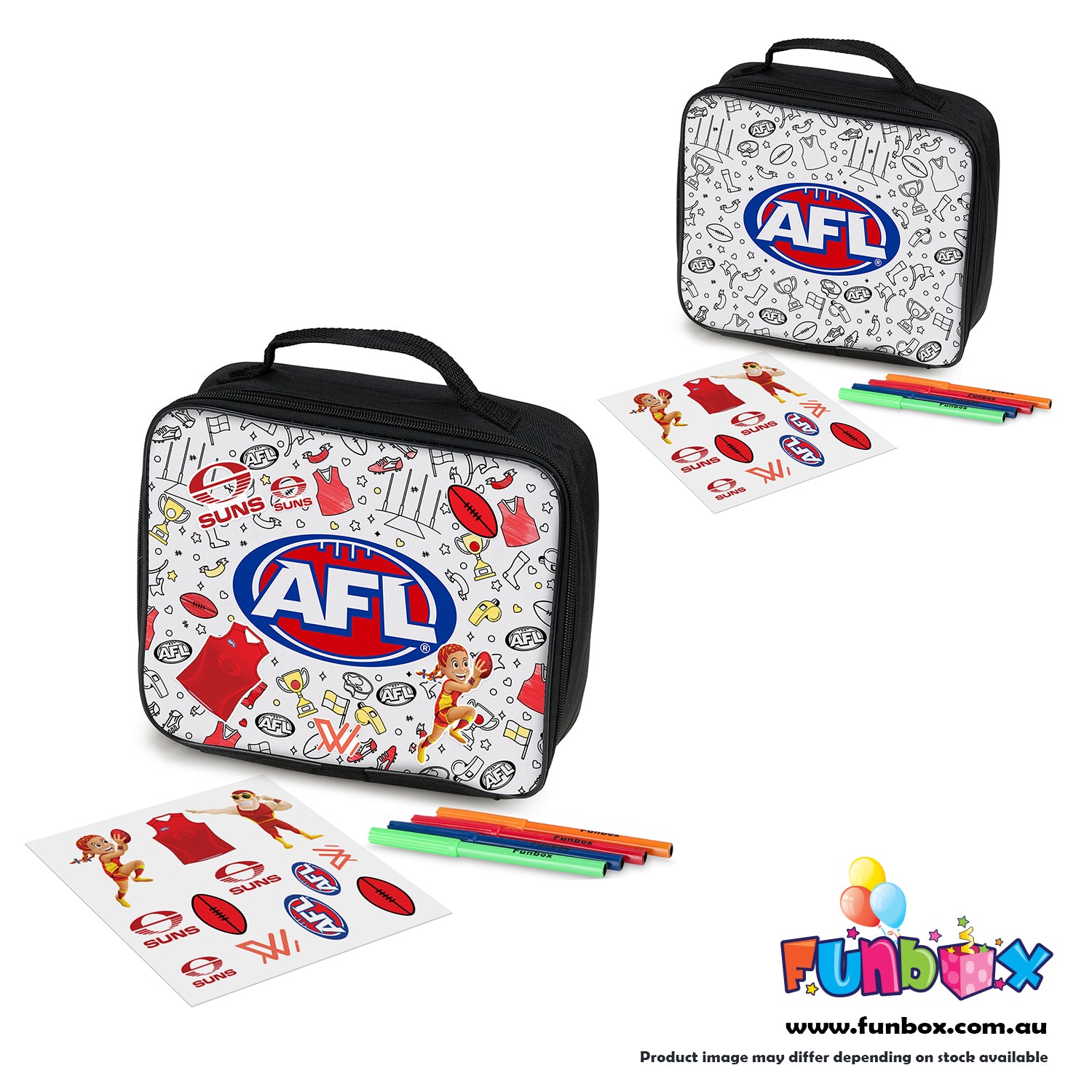 AFL Colour-In Lunch Box - Choose Your Team!