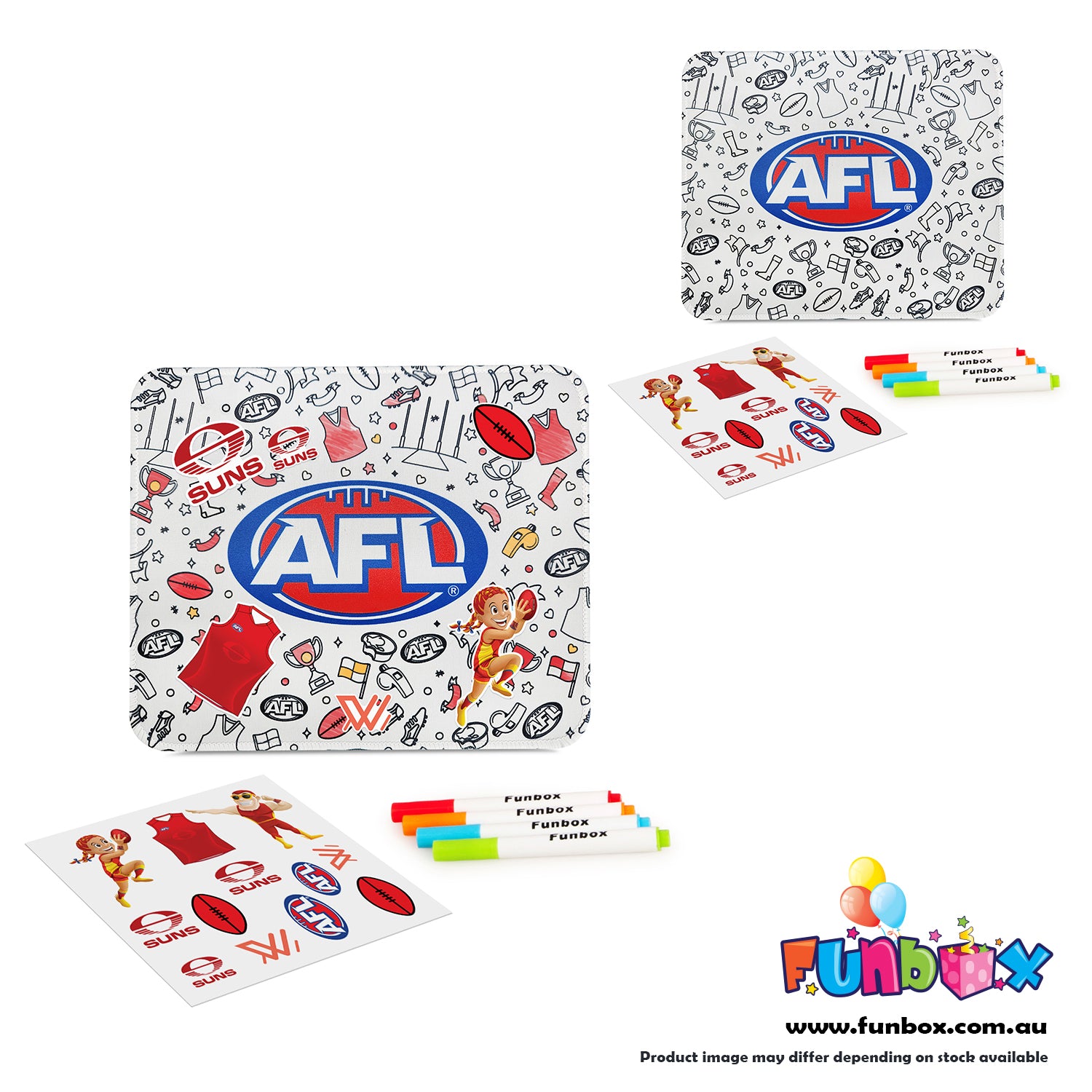 AFL Colour-In Mouse Pad - Choose Your Team!