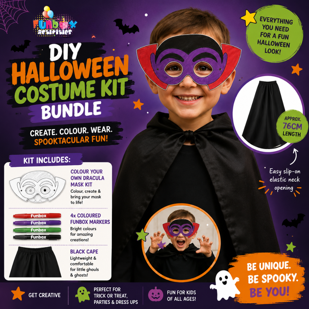 Hallowen Dracula Costume (Cape & Mask)