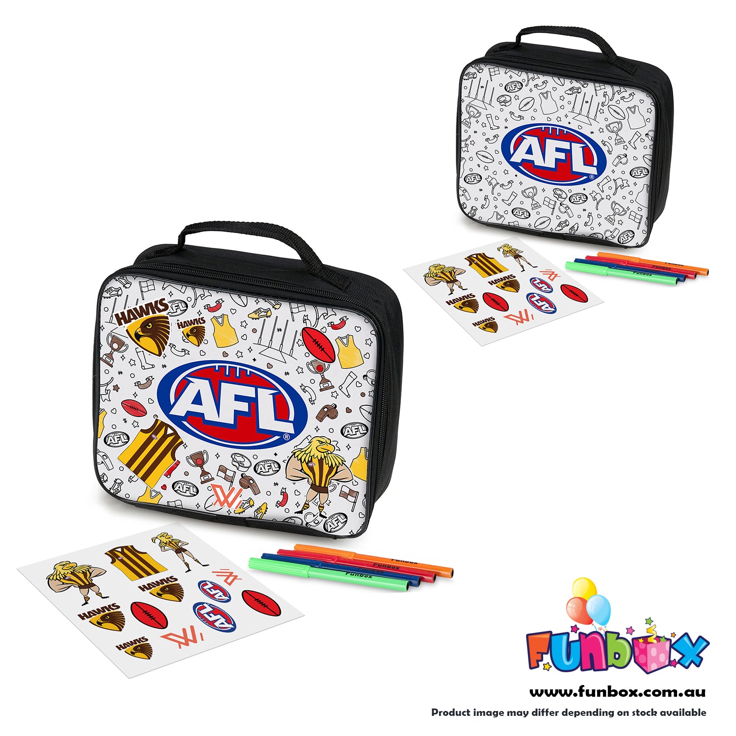 AFL Colour-In Lunch Box - Choose Your Team!