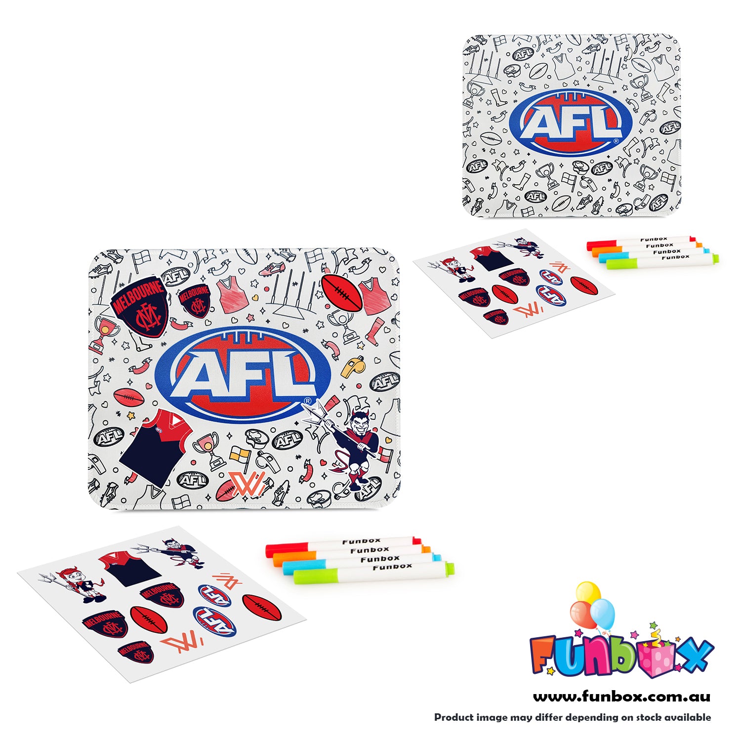 AFL Colour-In Mouse Pad - Choose Your Team!