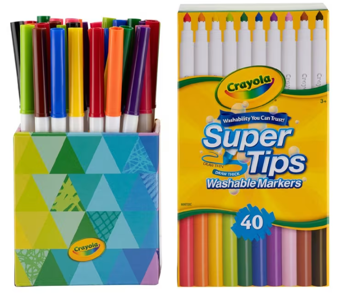 Crayola 40 Pack - SuperTips Washable Markers