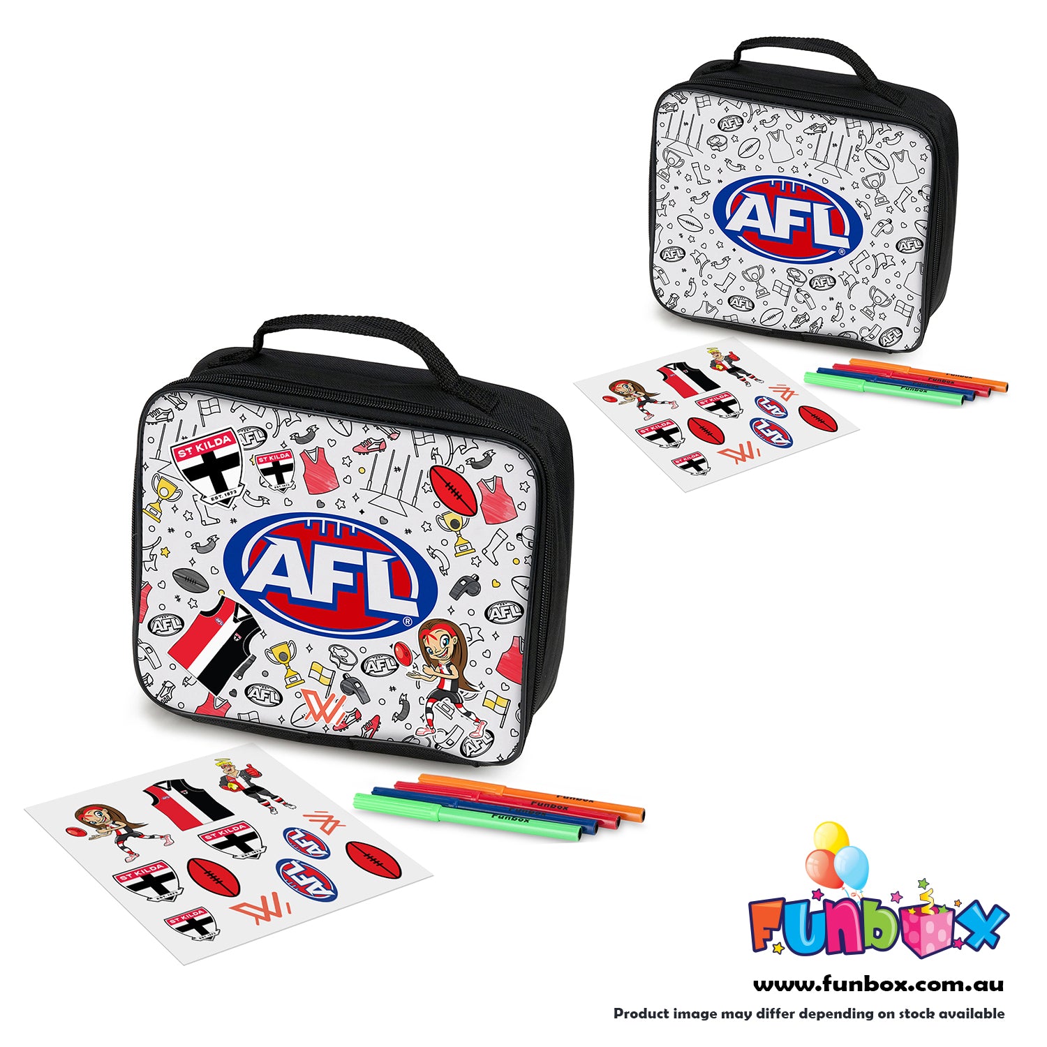 AFL Colour-In Lunch Box - Choose Your Team!