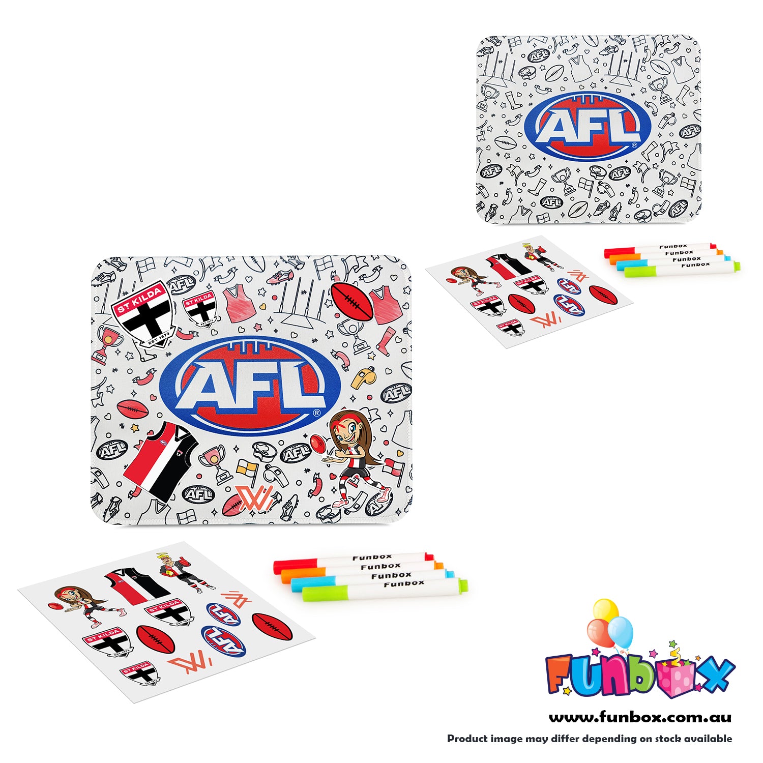 AFL Colour-In Mouse Pad - Choose Your Team!