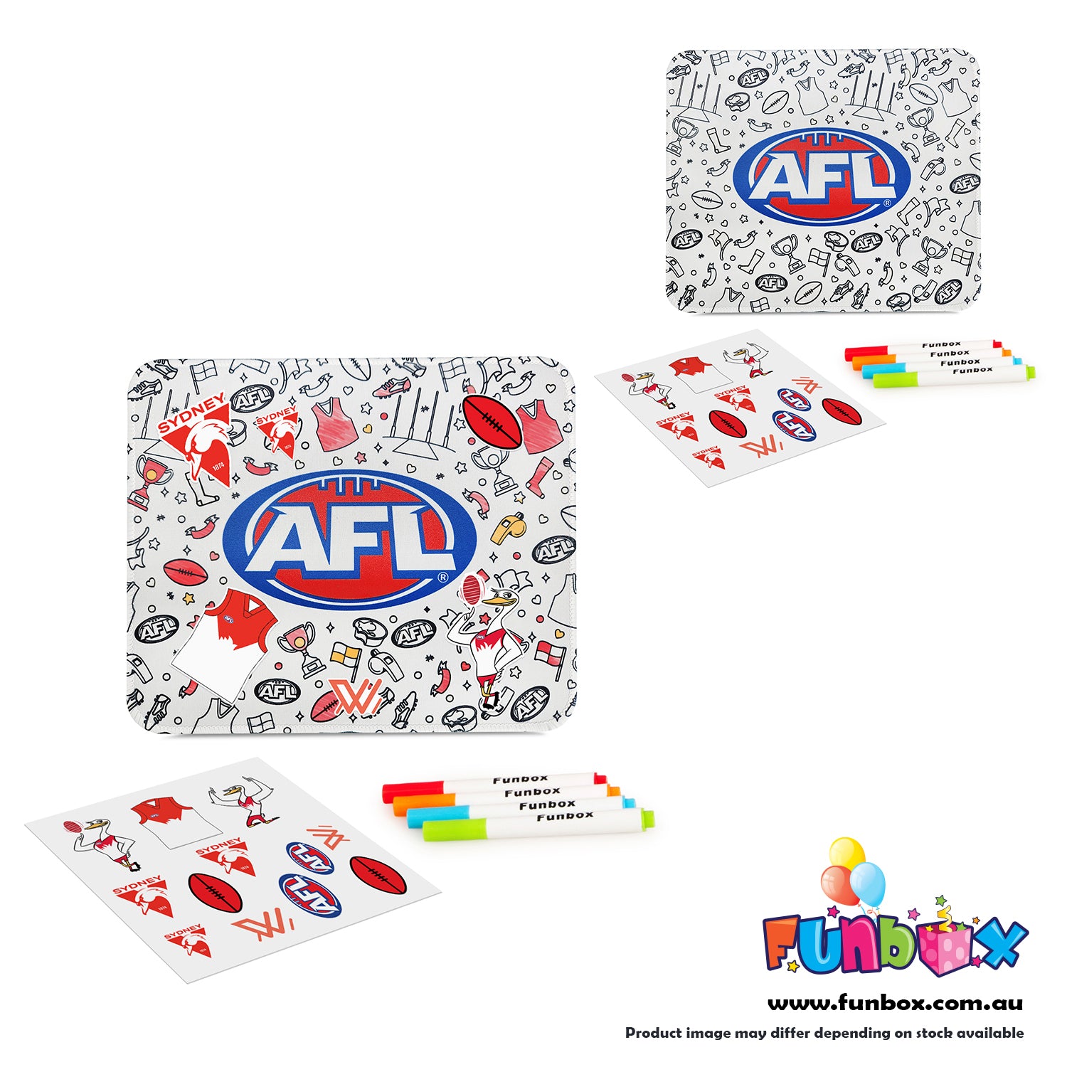 AFL Colour-In Mouse Pad - Choose Your Team!