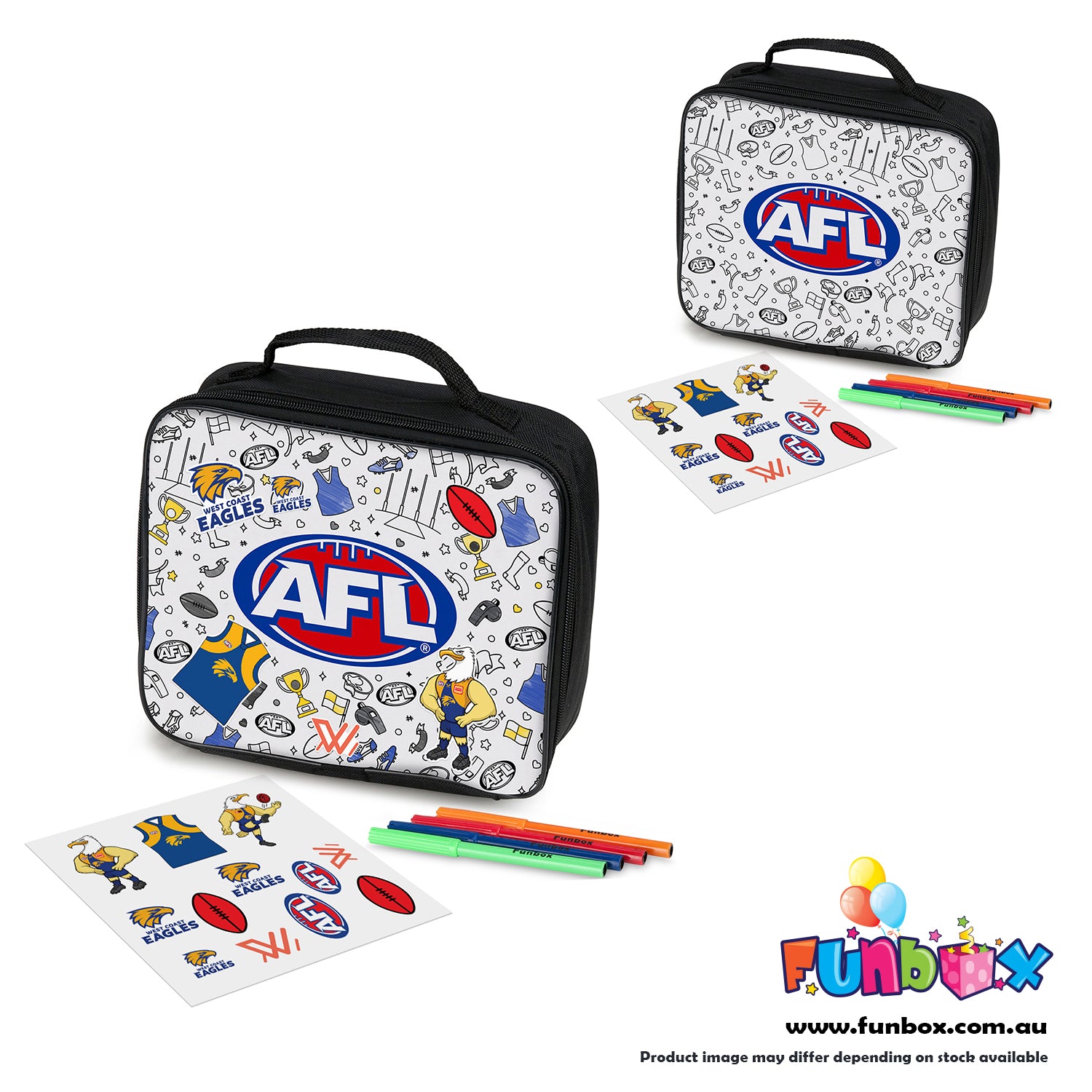 AFL Colour-In Lunch Box - Choose Your Team!