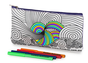 Colour-In Swirl Pencil Case