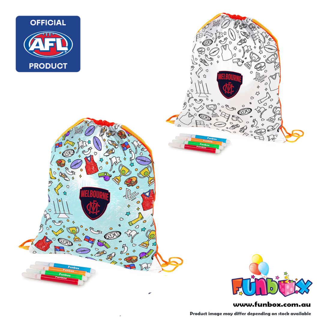 AFL Colour-In Drawstring Bag - Choose Your Team!