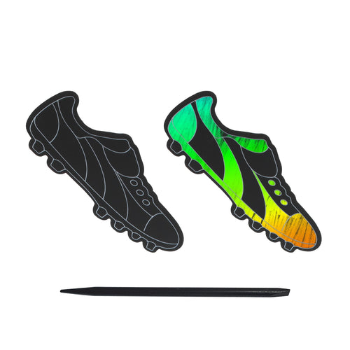 Soccer Boot Magic Scratch Art