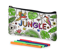 Colour-In Jungle Pencil Case