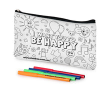 Colour-In I Want You To Be Happy Pencil Case