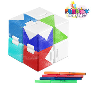 Colour-In Fiddle Cube