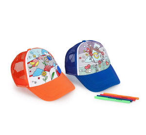 Colour-In Baseball Cap - Assorted Colours