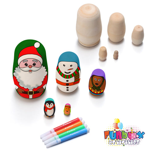 Design Your Own Christmas Babushka Nesting Dolls