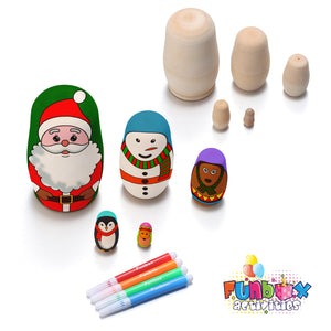 Design Your Own Christmas Babushka Nesting Dolls