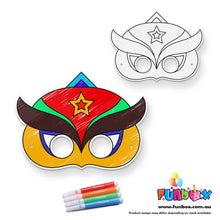 Superhero Colour-In Mask