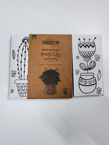 ECO Pop-Up HERB Pot Kit - Cactus Pattern