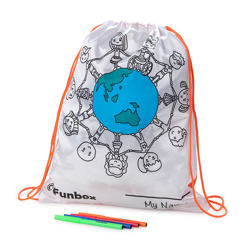 Inspirational We Are Friends Multi-Purpose Drawstring Bag