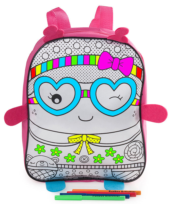 Colour-Me-In Cutie Backpack with Texters