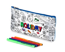 Colour-In Holiday Pencil Case