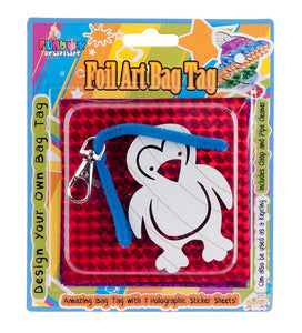 Penguin Foil Art Bag Tag Kit