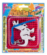 Dinosaur Bag Tag Foil Art Kit