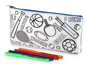 Colour-In Sporty Pencil Case