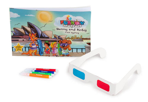 Sydney Activity Book with Markers and 3D Glasses